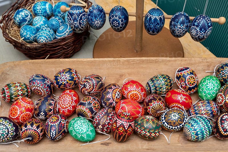 Sorbian Easter eggs, decorated Easter eggs, Sorbian eggs, Germany, Europe