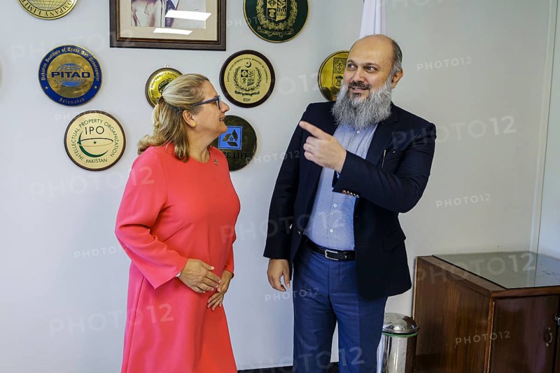 Svenja Schulze (SPD), Federal Minister for Economic Cooperation and Development, meets the Minister for Trade, Jam Kamal Khan. Islamabad, 21.08.2024. Photographed on behalf of the Federal Ministry for Economic Cooperation and Development