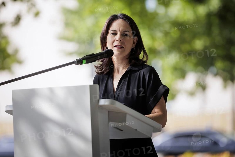 Annalena Bärbock (Bündnis 90/Die Grünen), Federal Foreign Minister, pictured at a commemorative event to mark the anniversary of the German invasion of Poland in Berlin, 1 September 2024