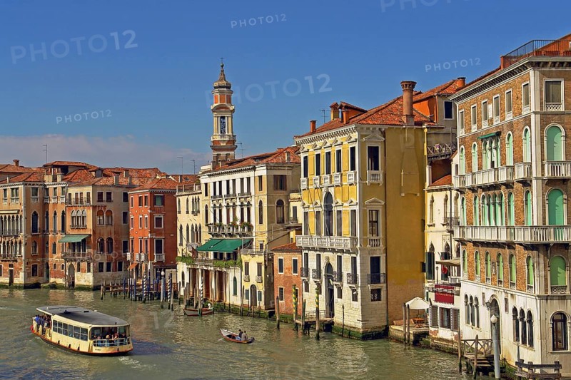 Houses on the Grand Canal, Venice, Grand Canal, Venice, Italy, Europe