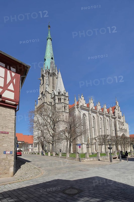 Late Gothic Divi Blasii Church, Mühlhausen, Thuringia, Germany, Europe