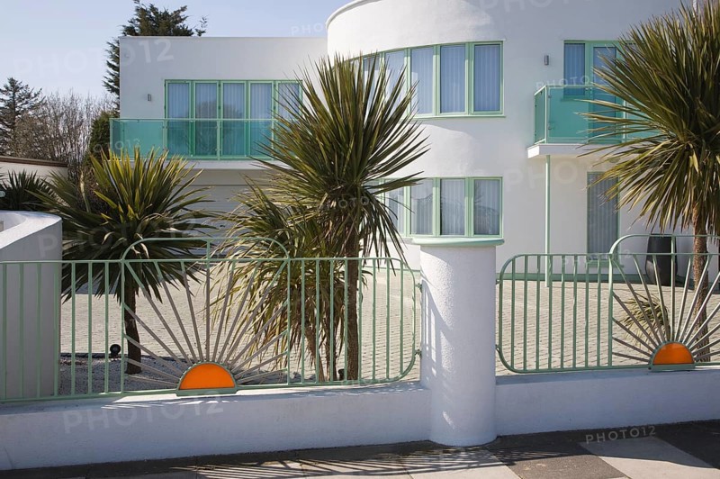 Art deco 1930s housing Frinton on Sea, Essex, England, United Kingdom, Europe