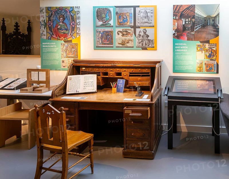 Discovery Centre inside Lincoln cathedral church, city of Lincoln, Lincolnshire, England, UK - marvellous manuscripts