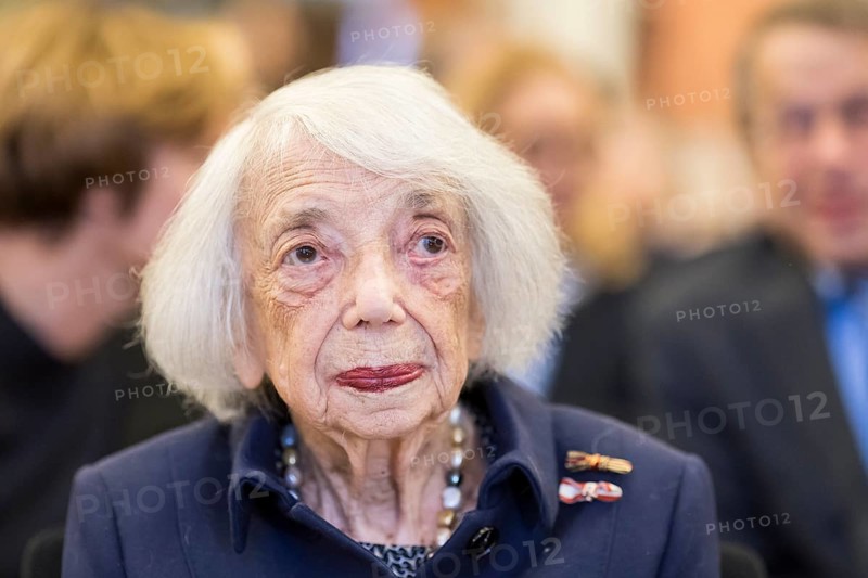 Margot Friedländer (Holocaust survivor) at the awarding of honorary citizenship to Friede Springer in the Rotes Rathaus, Berlin, 26/02/2025