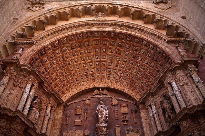 La Seu, Basilica de Santa Maria, Cathedral of St Mary, Palma de Majorca, Majorca, Balearic Islands, Balearic Islands, Spain, Europe