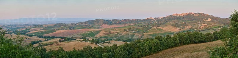 The old town of Montepulciano with the Church of Madonna di San Biagio, Tuscany, Italy, Europe