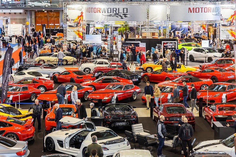 Retro Classics car show opens in Stuttgart. With over 90, 000 visitors and more than 900 exhibitors, the trade fair for driving culture is the central meeting point for the classic car scene in southern Germany. Stuttgart, Baden-Württemberg, Germany, Europe