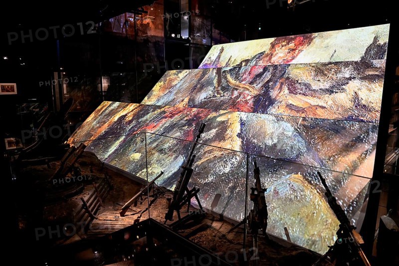 Projection show at the Memorial de Verdun, Museum, First World War, Verdun, Grand Est region, France, Europe