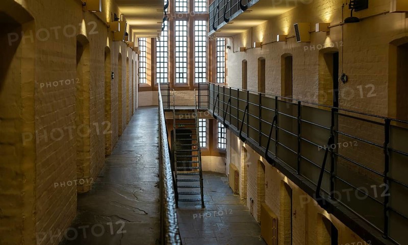 Interior of Victorian jail museum, Lincoln Castle, city of Lincoln, Lincolnshire, England, UK