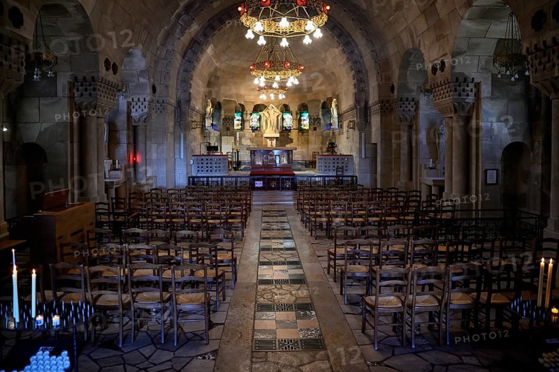 Chapel in the ossuary of Douaumont, Verdun, Grand Est region, France, Europe