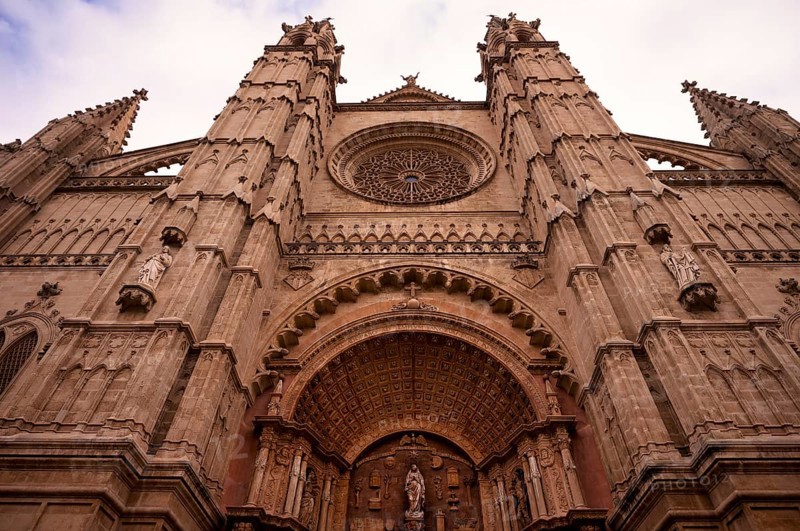 La Seu, Basilica de Santa Maria, Cathedral of St Mary, Palma de Majorca, Majorca, Balearic Islands, Balearic Islands, Spain, Europe