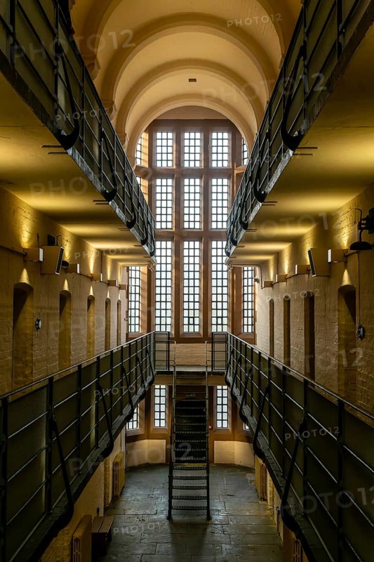 Interior of Victorian jail museum, Lincoln Castle, city of Lincoln, Lincolnshire, England, UK