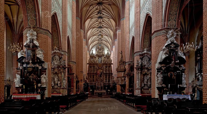 Former Cistercian church, nave facing east, St., Sankt, Saint