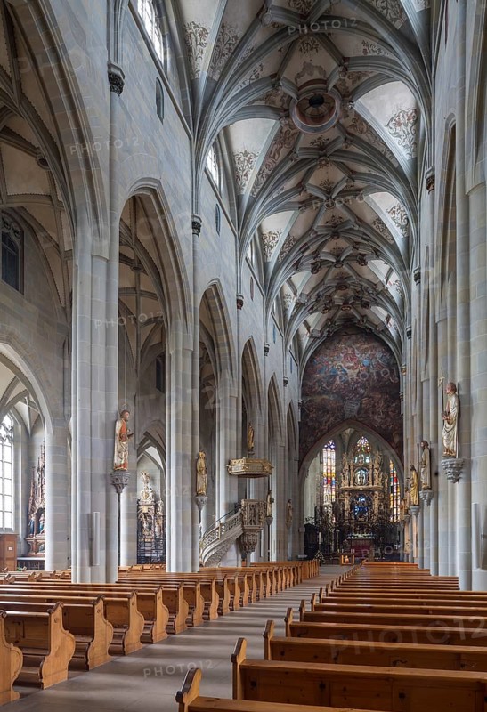 Überlingen, parish church of St Nicholas, view to the east