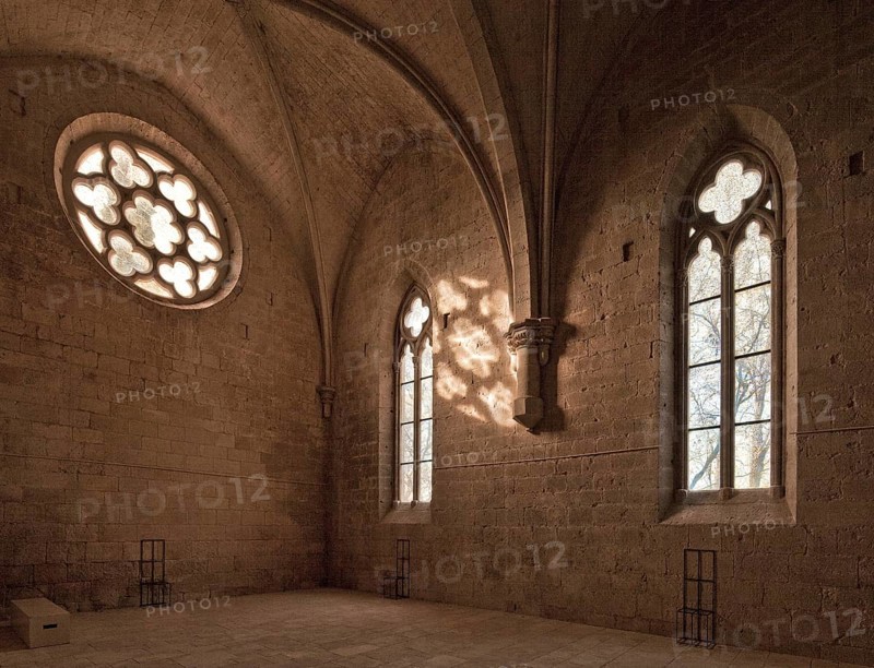 Cistercian monastery founded in 1144, church built 1175-1220, refectory rebuilt around 1400, interior facing west, St., Sankt, Saint