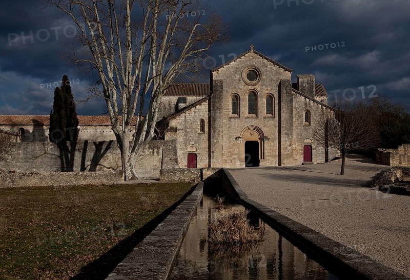 Cistercian monastery founded in 1144, church built 1175-1220, view from west, St., Sankt, Saint