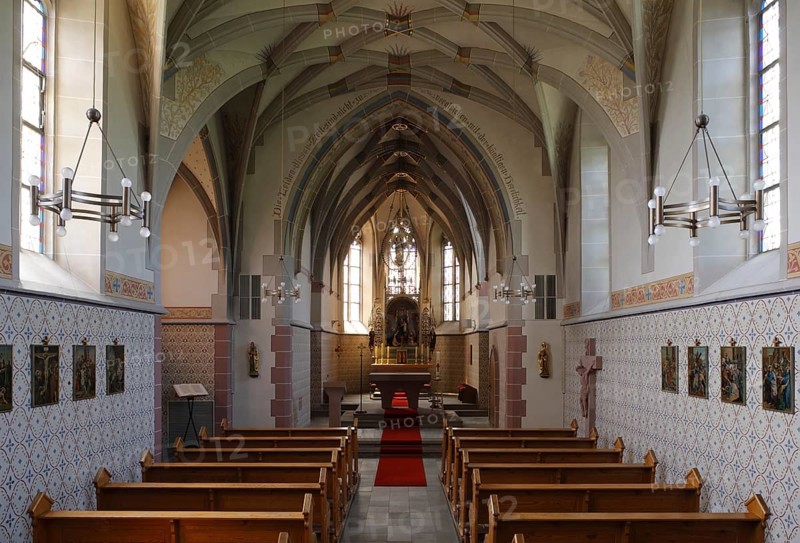 View to the west (without altar cloth), St., Sankt, Saint