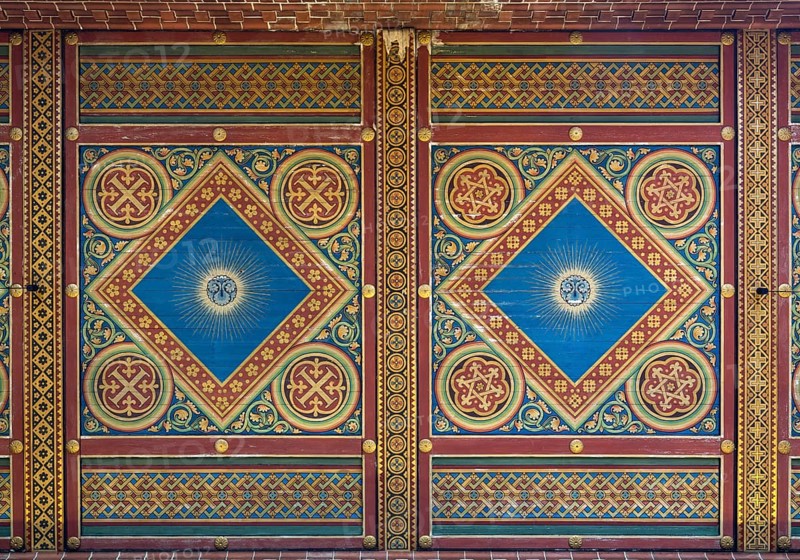 Berlin Prenzlauer Berg, Immanuelkirche, ceiling painting in the side aisle