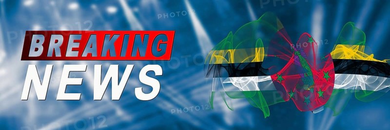 Dominica Breaking News, Smoke Flag Background