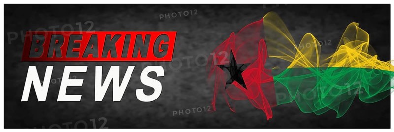 Guinea Bissau Breaking News, Smoke Flag Background
