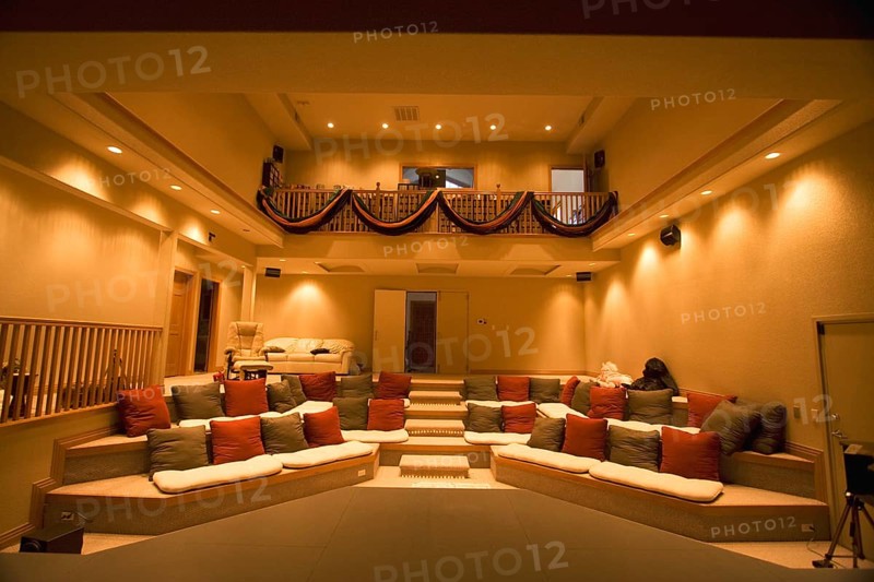 Theatre hall in home, Denver, USA United States of America
