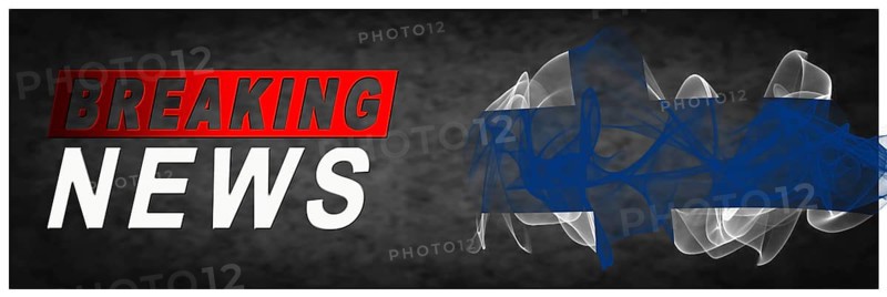 Finland Breaking News, Smoke Flag Background