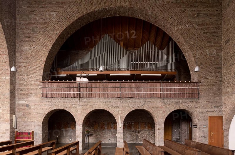 1950-1952 built by Emil Steffann, south aisle, organ loft, St., Sankt, Saint