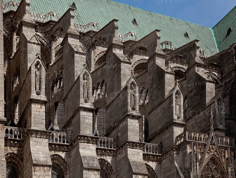 1195-1260 Main construction period, buttress on the south side of the nave, St., Sankt, Saint