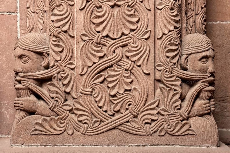 Worms, St Peter's Cathedral, east choir, decorated mural on the north side