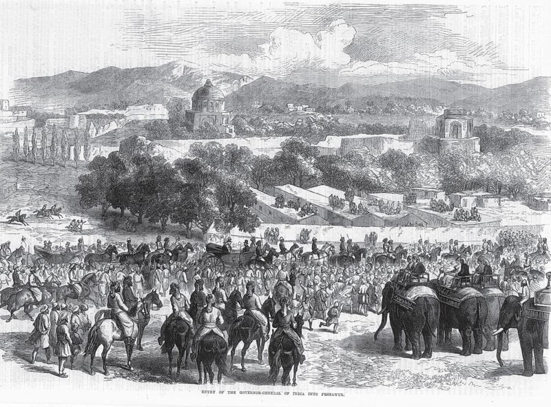 North west and Kashmir, entry of the governor general of India into Peshawar, Pakistan, Asia