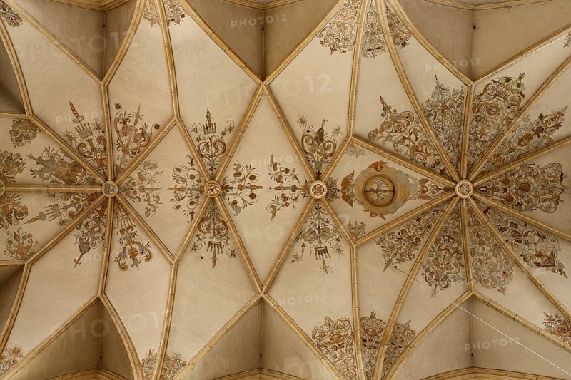 Started in 1410 by Hans von Burghausen, vault in the choir, St., Sankt, Saint
