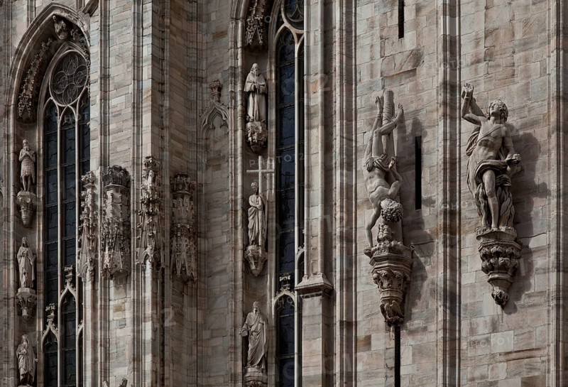 Built from 1386, south transept gable with sculptures and tracery frieze from various eras, St., Sankt, Saint
