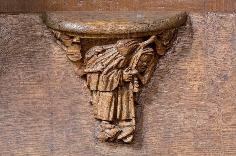 Constance, Minster, choir stalls, sculptor Heinrich Yselin and Simon Haider around 1470, Misericordia, detail