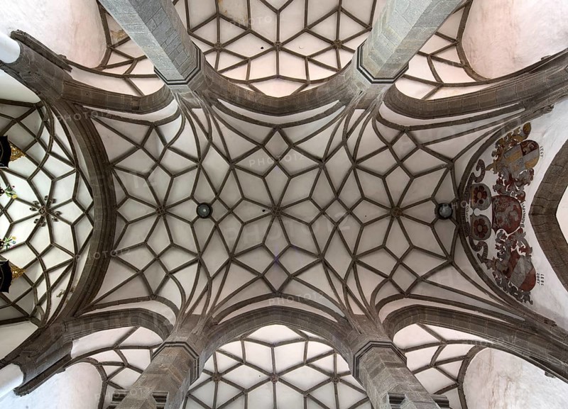 Net vault in the nave, St., Sankt, Saint