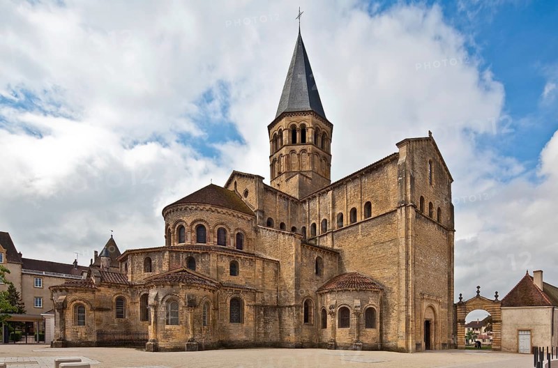Frankr Paray-le Monial Burgundy Basilica Sacre-Coeur 70859 Started around 1100 View from north-east, St., Saint, Saint