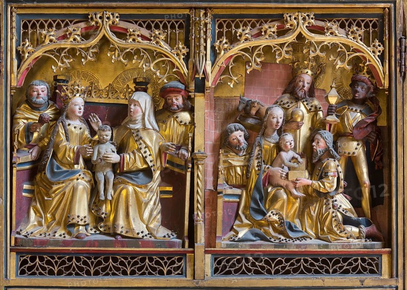 All Saints' Retable, Adoration of the Magi, St., Saint, Saint