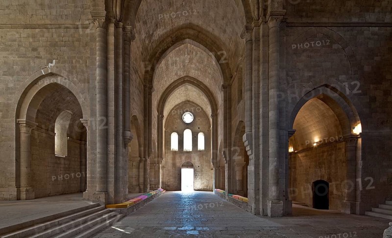 Cistercian monastery founded in 1144, church built 1175-1220, nave and aisles facing west, St., Sankt, Saint