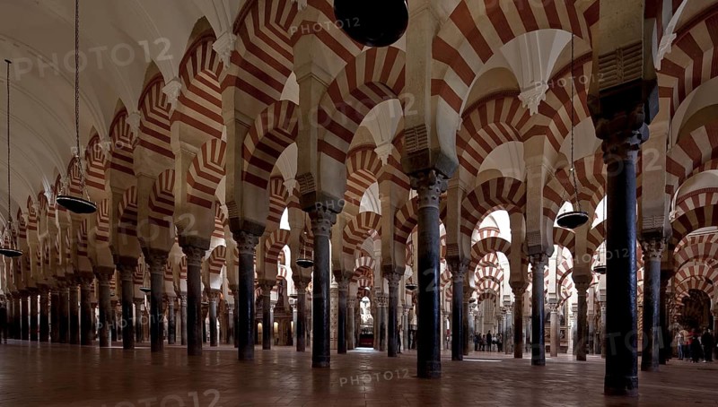 Mezquita-Catedral de Córdoba, interior, detail with superimposed arches, St., Saint, Saint
