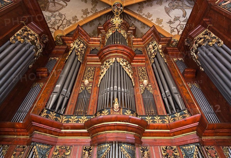 Creutzburg organ from 1735, St., Sankt, Saint
