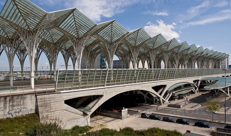 Lisbon, East railway station by Santiago Calatrava 1998