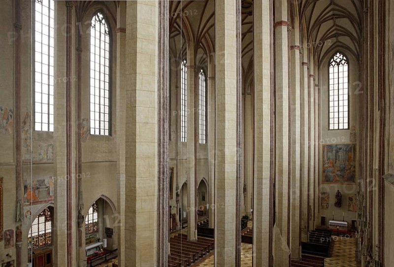 View from the organ loft to the east into the south aisle, St., Sankt, Saint