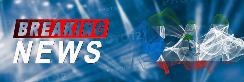 Equatorial Guinea Breaking News, Smoke Flag Background