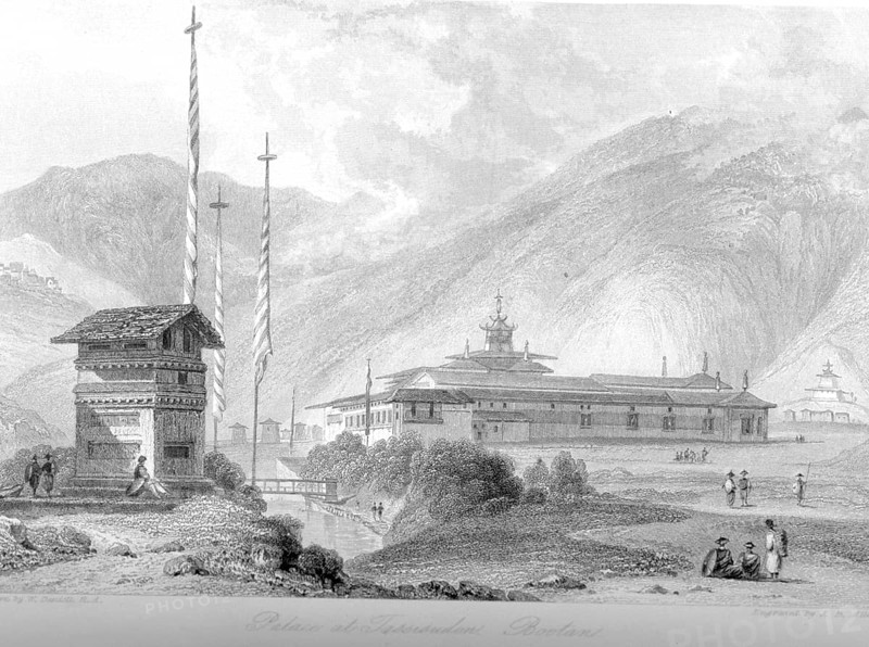 Palace at Tissisudan, Bootan or Bhutan