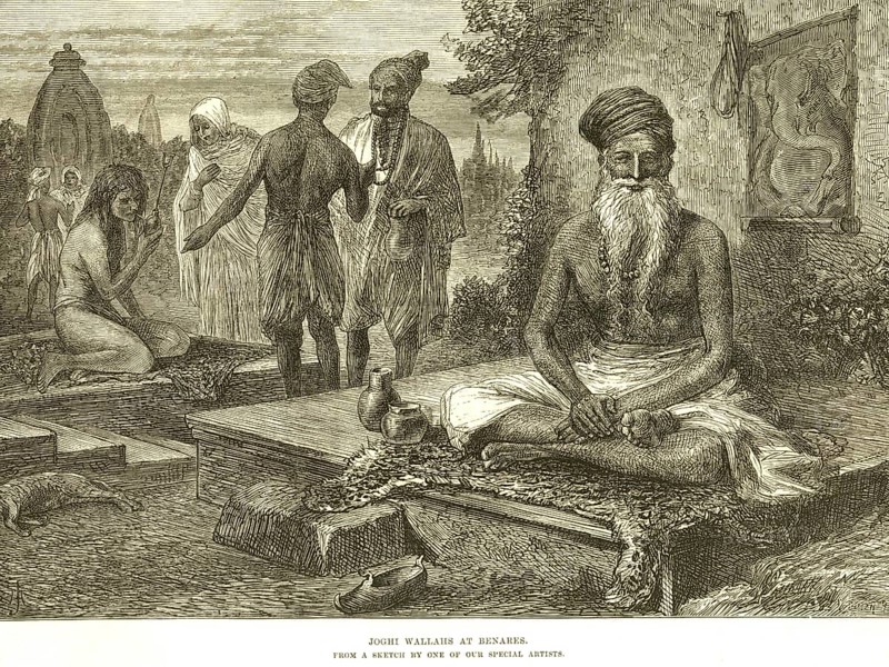 Joghi Wallahs at Benares, Varanasi, 5th February 1876