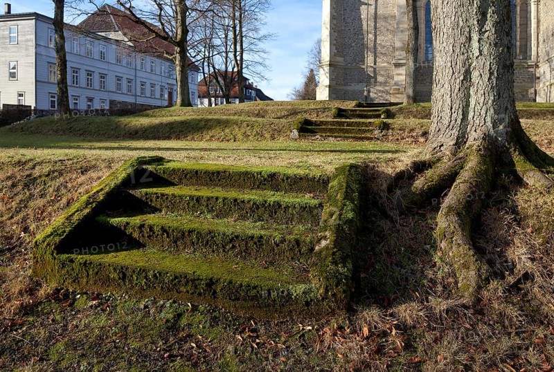 Clausthal-Zellerfeld OT Zellerfeld 78994 one of the stairs of the Trebra terraces built at the end of the 18th century by the mining captain of Trebra south of the church St Salvatoris