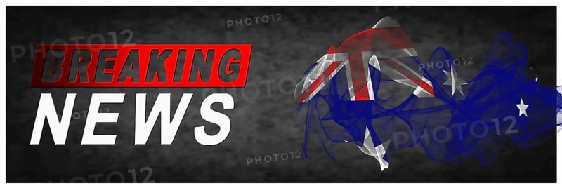 Australia Breaking News, Smoke Flag Background