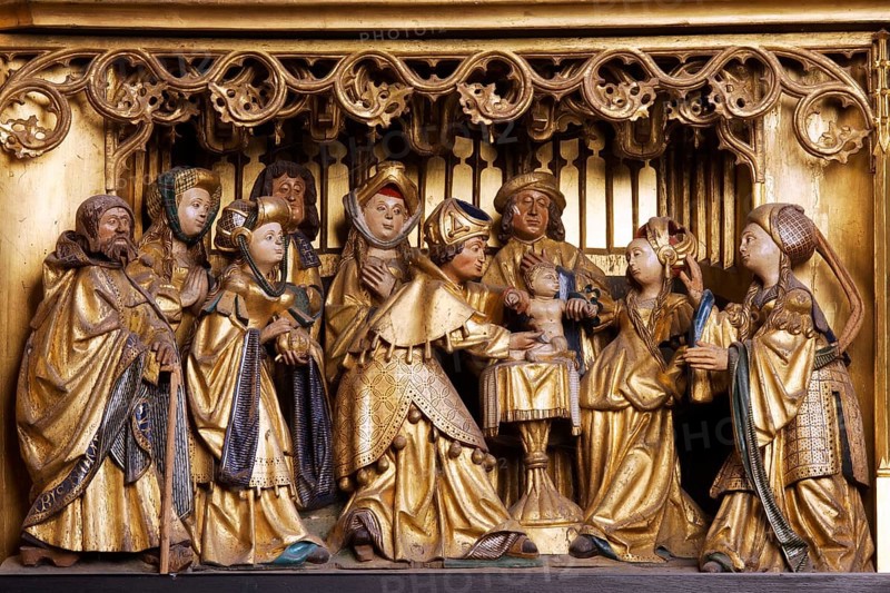 Altar of the Cross, Antwerp retable from the 16th century, detail, St., Sankt, Saint