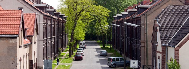 Former Consolidation 3/4/9 colliery, workers' housing estate to the east of the colliery site