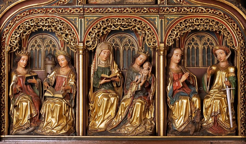 Annenaltar in the southern side choir, St., Sankt, Saint
