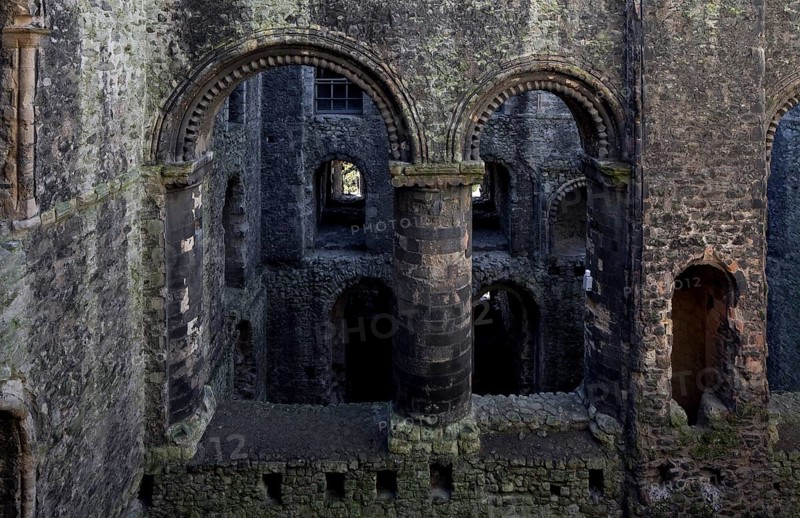 Built 1100-1135, core building completed in 1127, interior view